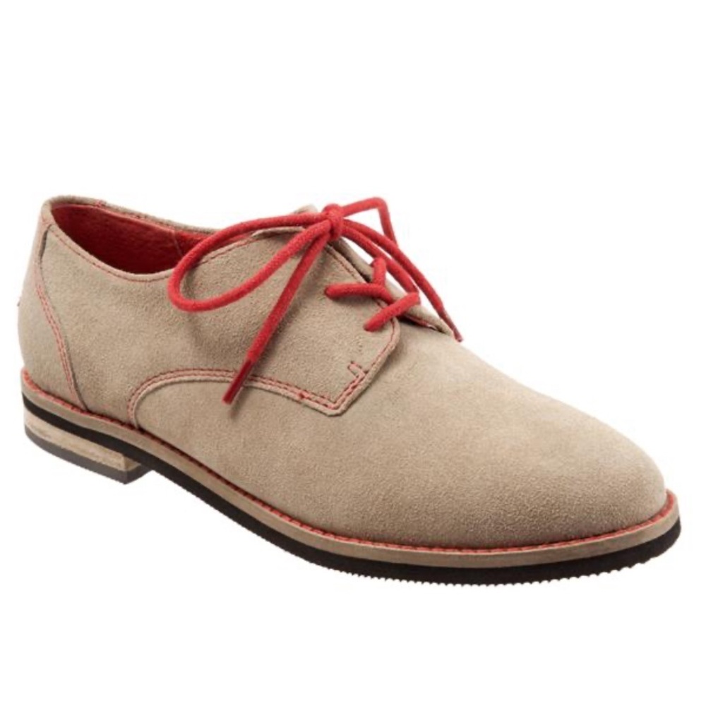 Softwalk Maine sand Cow Suede Leather Oxford shoe 12